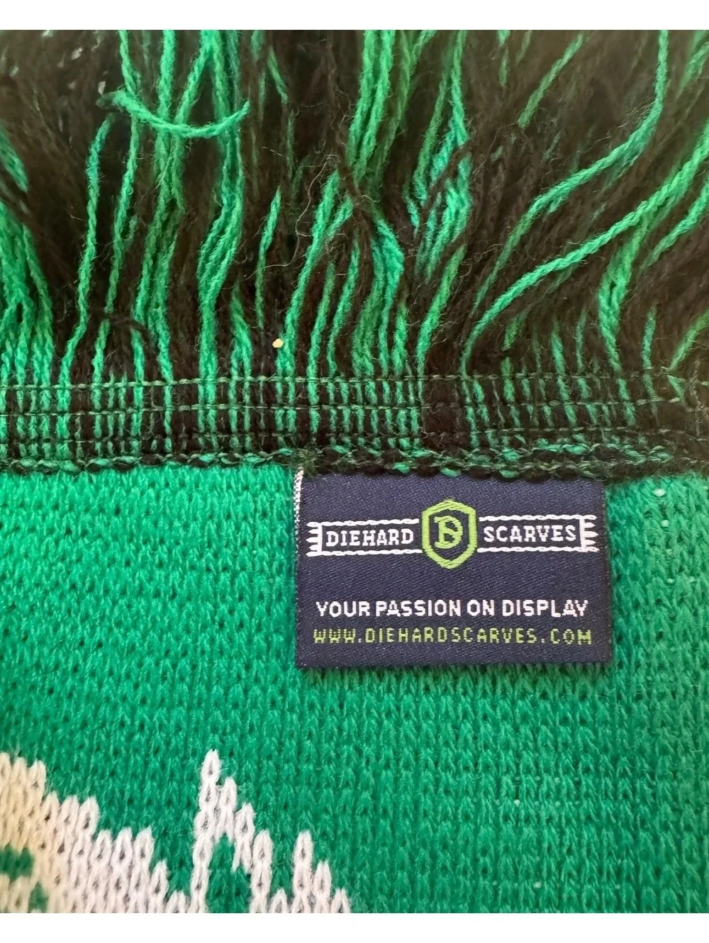 Walter Johnson Icecats Hockey Knit Scarf Green Black White